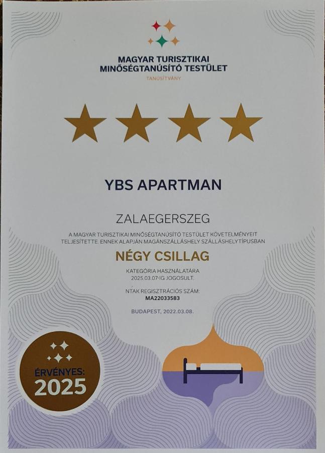 Апартаменти Ybs Apartman Залаегерсег Екстер'єр фото
